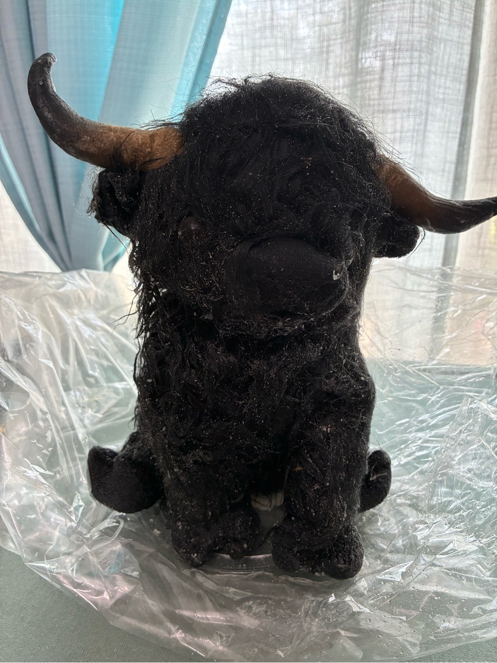 Scented Black Highland Bull Decorative Accent - Brand Unknown